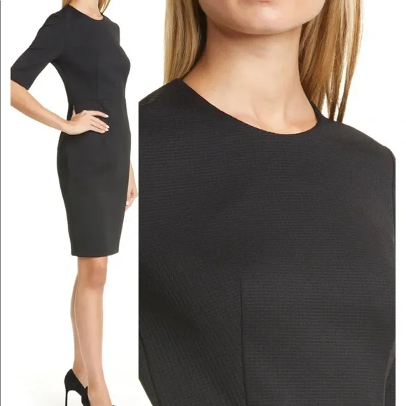 BOSS Daxine Back Zip Sheath Dress - Picture 2 of 7
